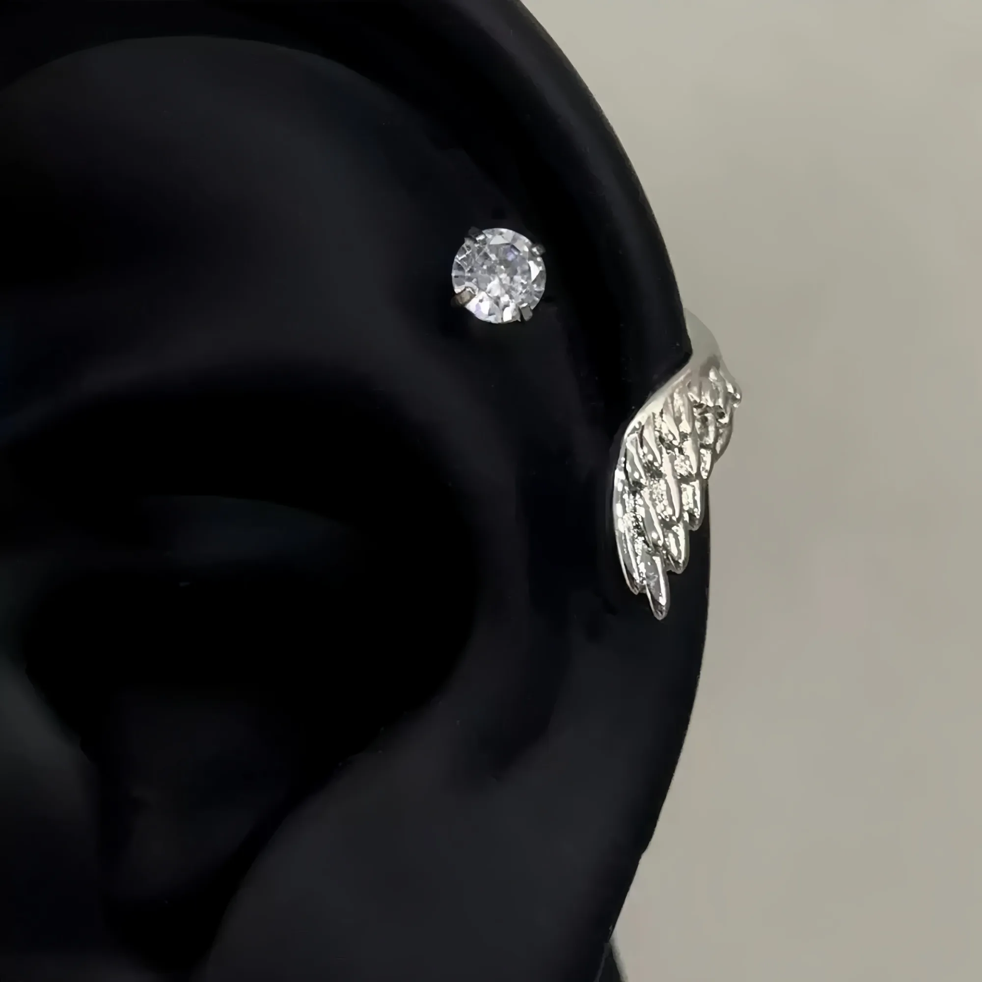 Wings Helix Earrings - alternate view