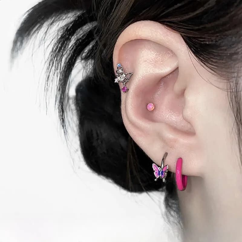 Barbie Pink Earring Stacks