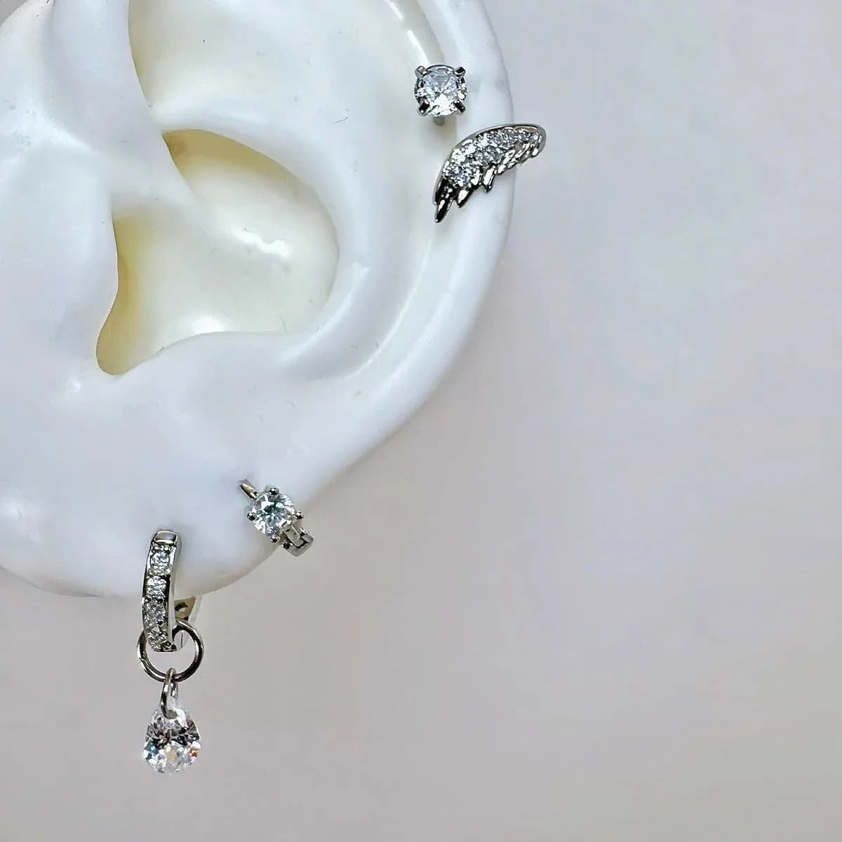 Zircon Wing Earring Stacks thumbnail 2