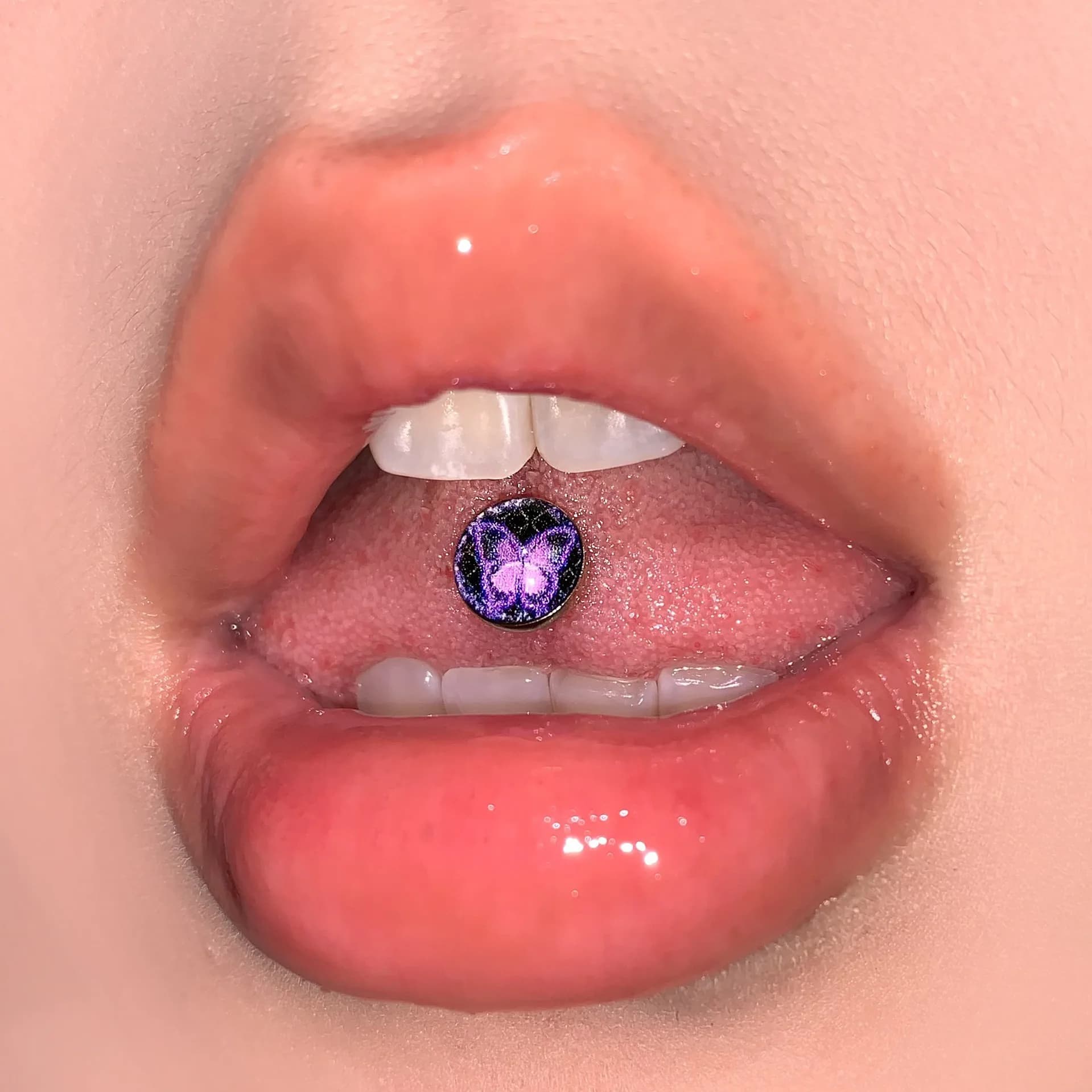 Colorful Butterfly Tongue Stud thumbnail 3
