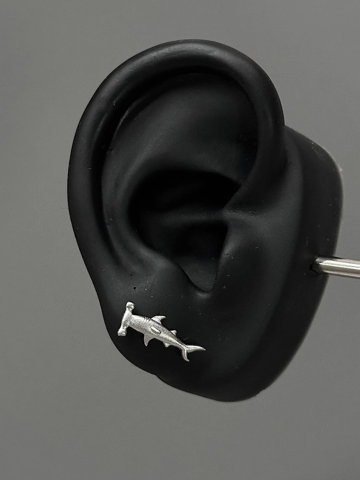 Hammerhead Shark Sterling Silver Earrings thumbnail 4