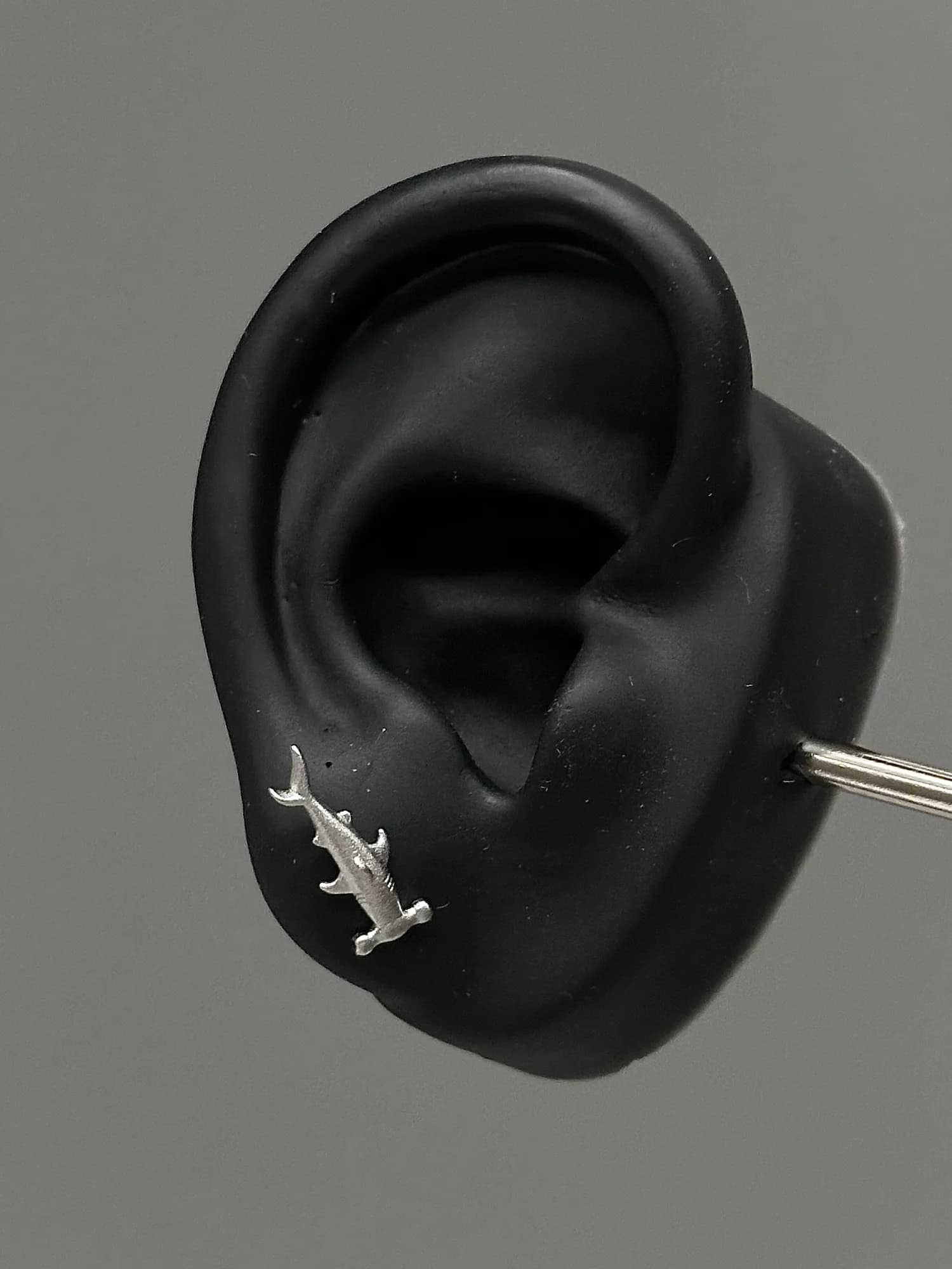 Hammerhead Shark Sterling Silver Earrings thumbnail 5