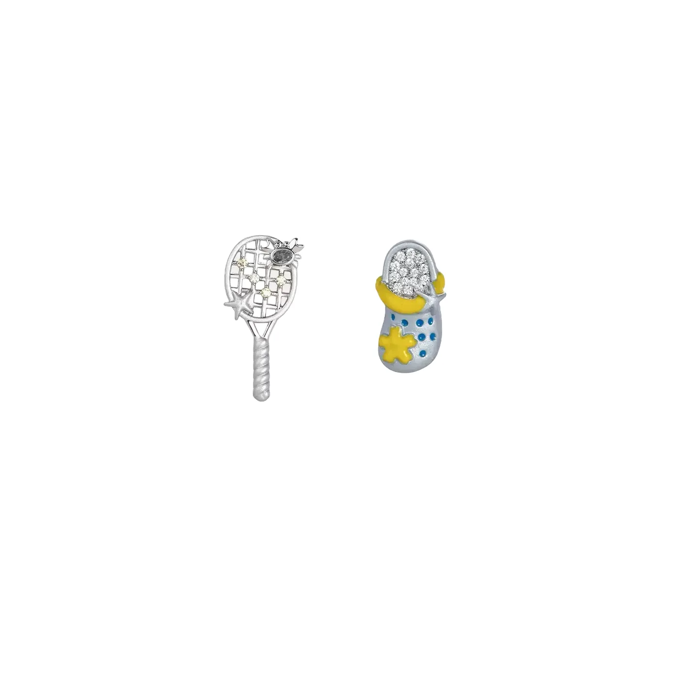 Tennis Racket and Shoe Earrings