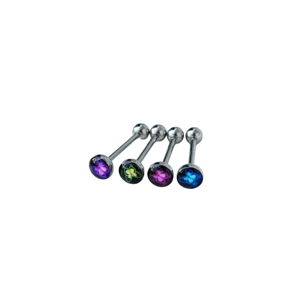 Colorful Butterfly Tongue Stud