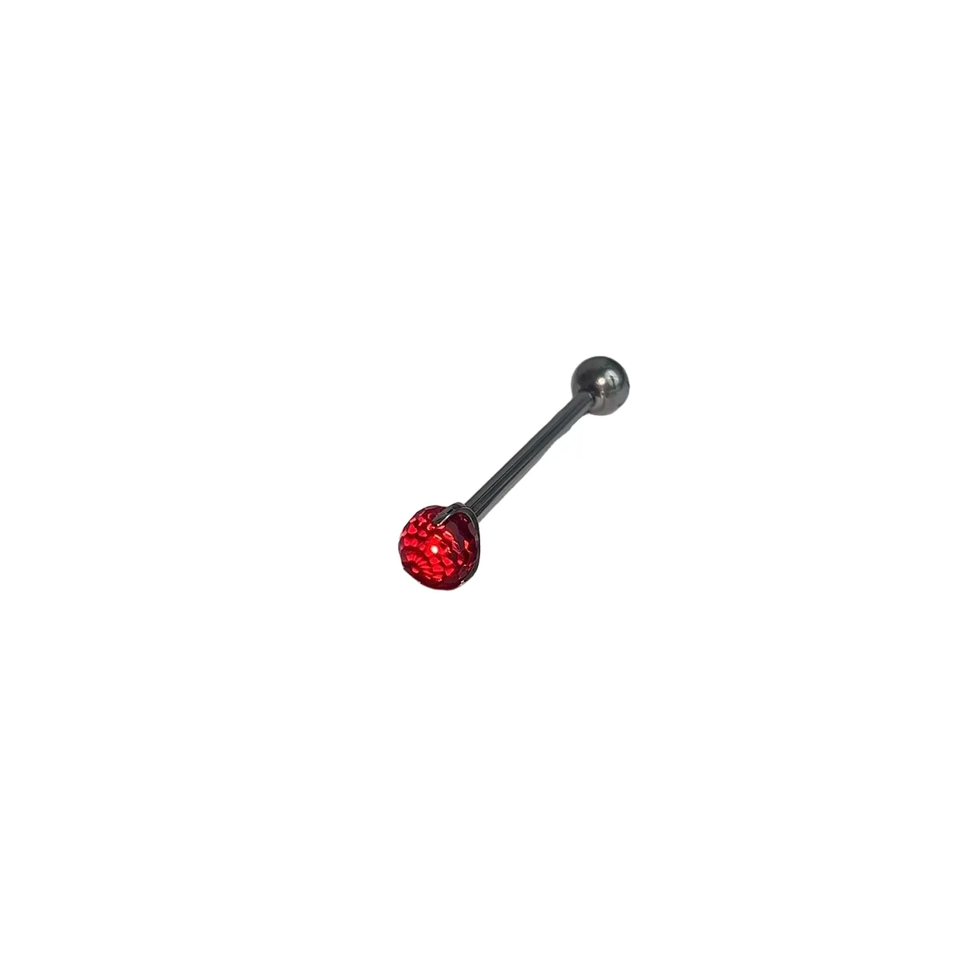 Red Disco Ball Tongue Stud